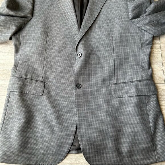 Zanetti Angelico Checked Pure Wool Blazer Made in Italy - Picture 6 of 11
